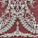 Beaded Embroidered Lace Mesh