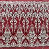 1 Yard Elegant Beaded Lace Fabric Embroidered on Polyester Net Mesh