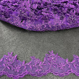 Beaded Corded Lace Trim 2.75" Wide
