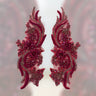 Crystal Rhinestone Floral Applique