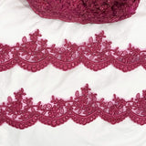 Embroidered Floral Beaded Lace Trim
