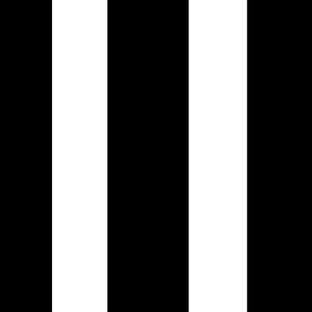 2″ Two Inches White and Black Stripes Poly Cotton Fabric,