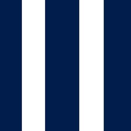 2″ Two Inches White and Navy Stripes Poly Cotton Fabric