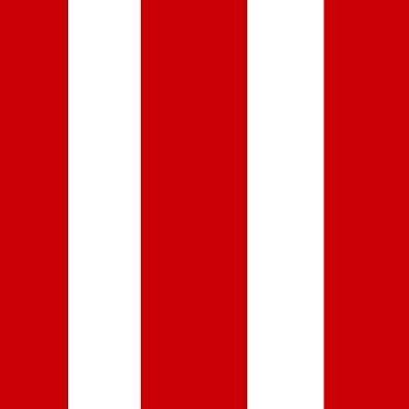 2″ Two Inches White and Red Stripes Poly Cotton Fabric,