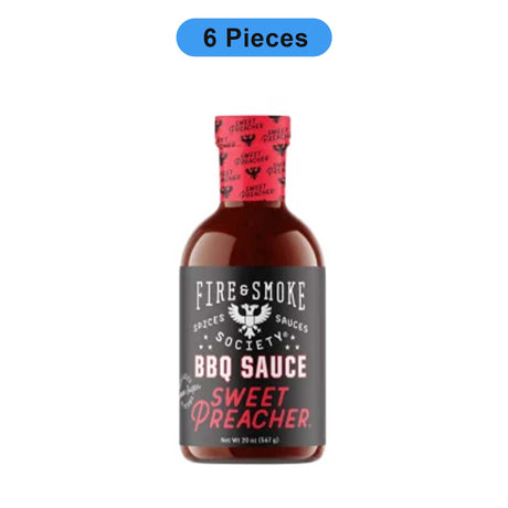 FIRE & SMOKE SOCIETY SWEET PREACHER BBQ SAUCE 20 OZ BOTTLE