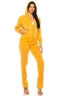 Women's 2 Piece Fleece Matching Tracksuit Fleece Fabric - Purple, Plum, Rose, Honey, Navy, Light Grey, Black, Dark Grey, Dark Red, Fuchsia, Teal, Solid, 2 Piece (1 Set)