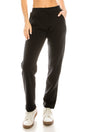 Women's Open Bottom Sweat Pants With Drawstring Waist Polyester Fabric - Black, D. Grey, Plum, Navy, Burgundy, Open Bottom, Adjustable Waist, S-3XL (1 Piece)