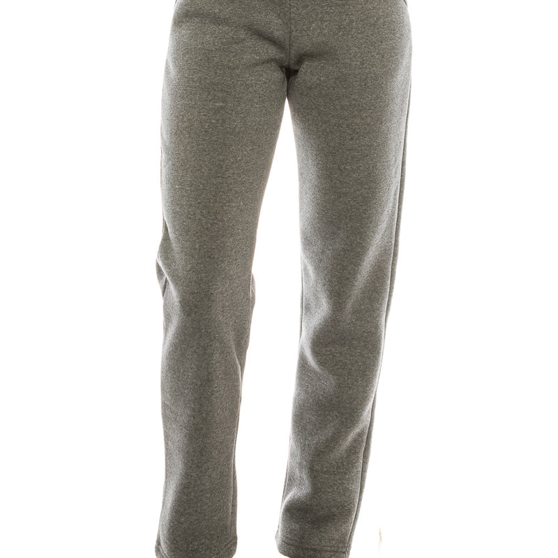 Women's Open Bottom Sweat Pants With Drawstring Waist Polyester Fabric - Black, D. Grey, Plum, Navy, Burgundy, Open Bottom, Adjustable Waist, S-3XL (1 Piece)
