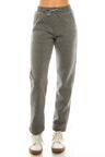 Women's Open Bottom Sweat Pants With Drawstring Waist Polyester Fabric - Black, D. Grey, Plum, Navy, Burgundy, Open Bottom, Adjustable Waist, S-3XL (1 Piece)