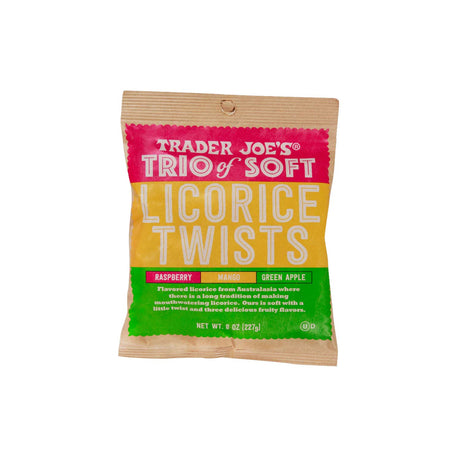 Trader Joe’s Soft Licorice Twists/Raspberry Mango Apple 8 Oz