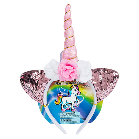 Light-Up Unicorn Flower Headband