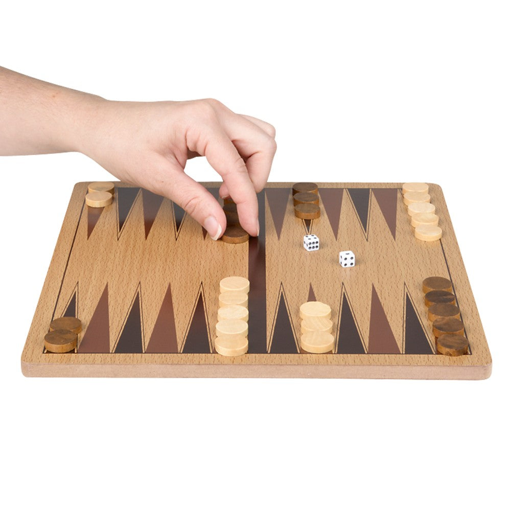 Wooden Backgammon 10" (1 Box)