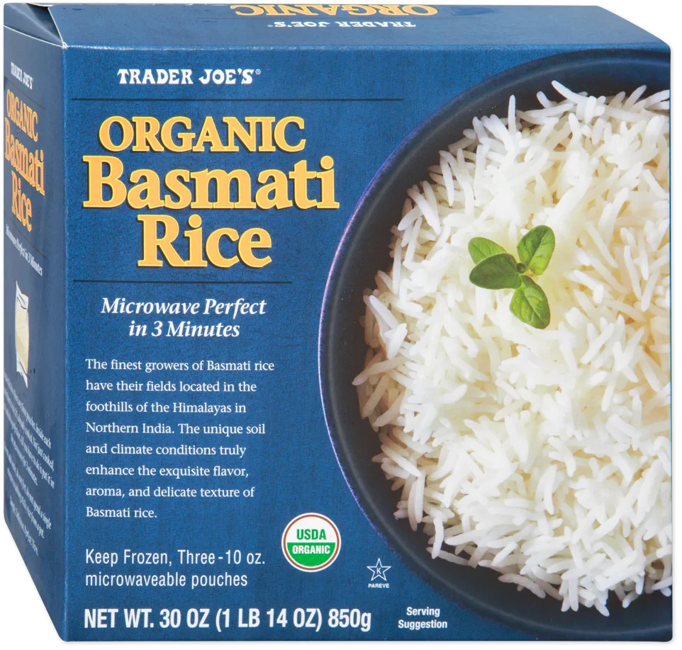 Organic Basmati Rice Long Grain Aromatic Ready to Heat 30 Oz