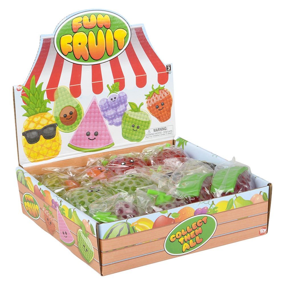 Squeezy Bead Fun Fruit (12 Pc Display)