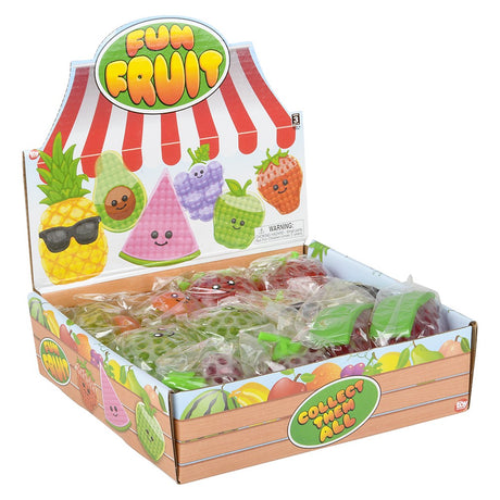 Squeezy Bead Fun Fruit (12 Pc Display)