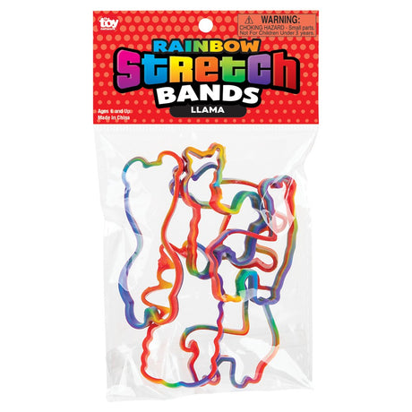 Llama Rainbow Silicone Stretch Bands (1 CNS)