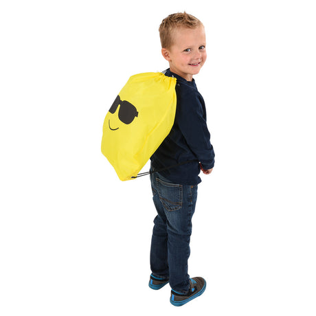Emoticon Drawstring Backpack 16 x 13" (1 DZ)