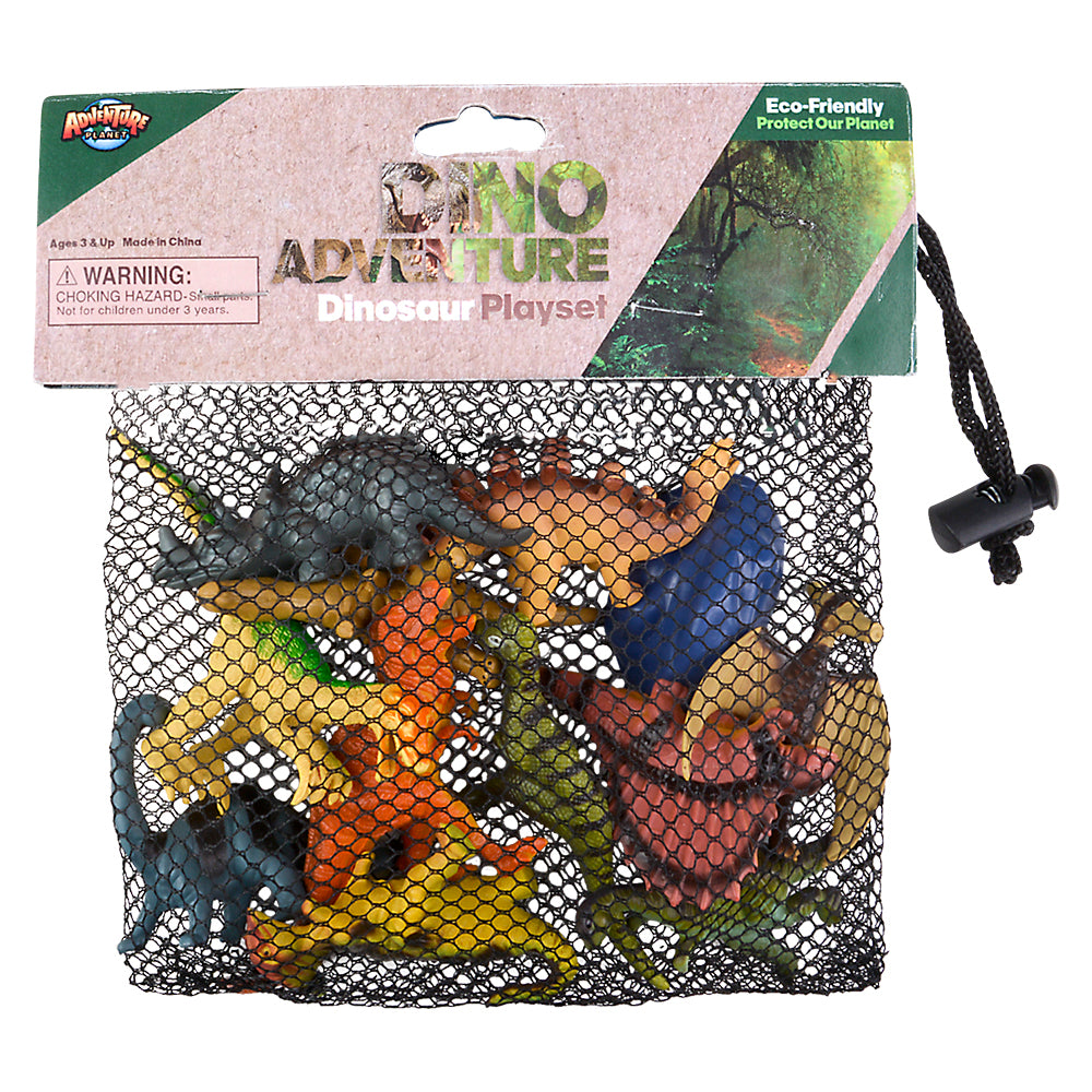 Dinosaur Mesh Bag Play Set (12 Pc)