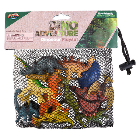 Dinosaur Mesh Bag Play Set (12 Pc)