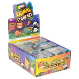 Mini Animal Stamp Set 3x2" (12 Pc Display)