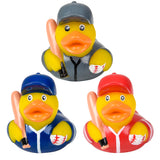 Baseball Rubber Duckies (1 DZ)