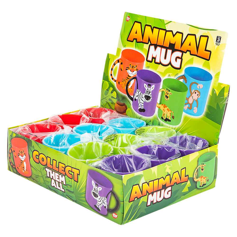 Zoo Animal Mugs (12 Pc Display)