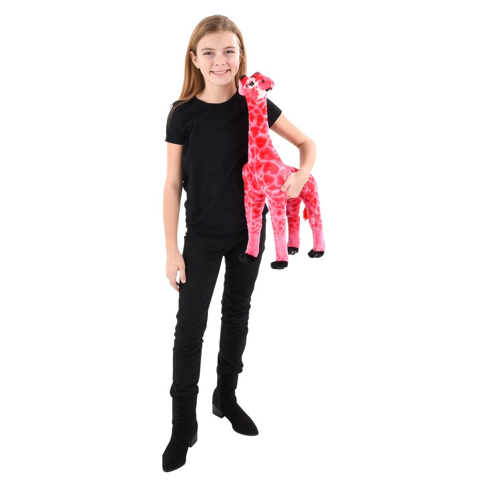 Pink Giraffe Plush 25"