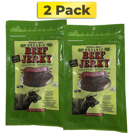 Trader Joe's Organic Beef Jerky Original with Natural Smoke Flavoring Added