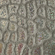 Velvet Hologram Embossed Giraffe Print Fabric