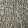 Velvet Hologram Embossed Giraffe Print Fabric