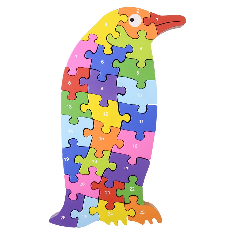 Wooden Penguin Letter Puzzle