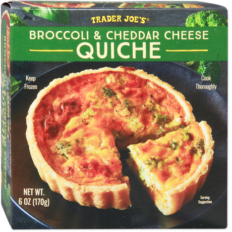 Broccoli & Cheddar Cheese Quiche Frozen Savory Breakfast Pie 6 Oz