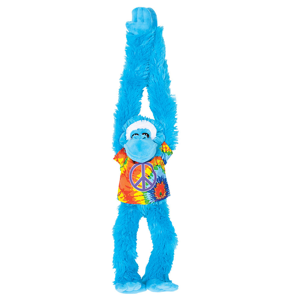 Hanging Ape Plush With Tie-Dye Shirt Ape Plush