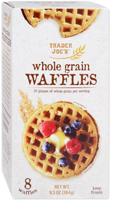 Whole Grain Waffles Frozen Belgian Style Healthy Breakfast 9.3 Oz