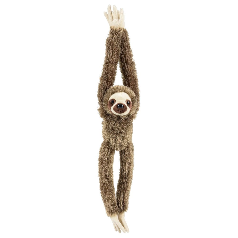 Hanging Sloth Plush Brown 18"