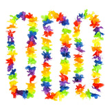 Rainbow Flower Leis (1 DZ)
