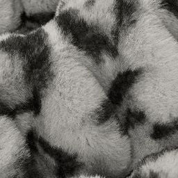 Luxe Cuddle Fabric Milan Clouded Leo Silver