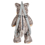 Plush Wolf Backpack 20"