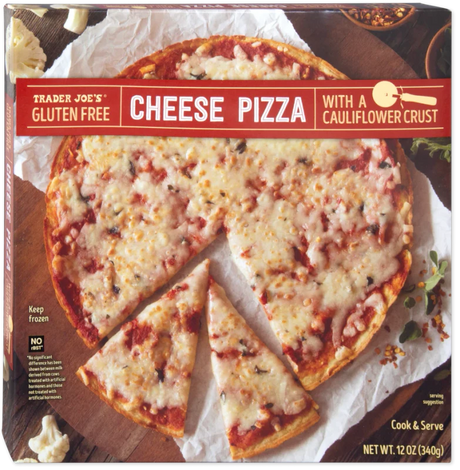 Gluten Free Cheese Pizza Cauliflower Crust Frozen Meal 12 Oz
