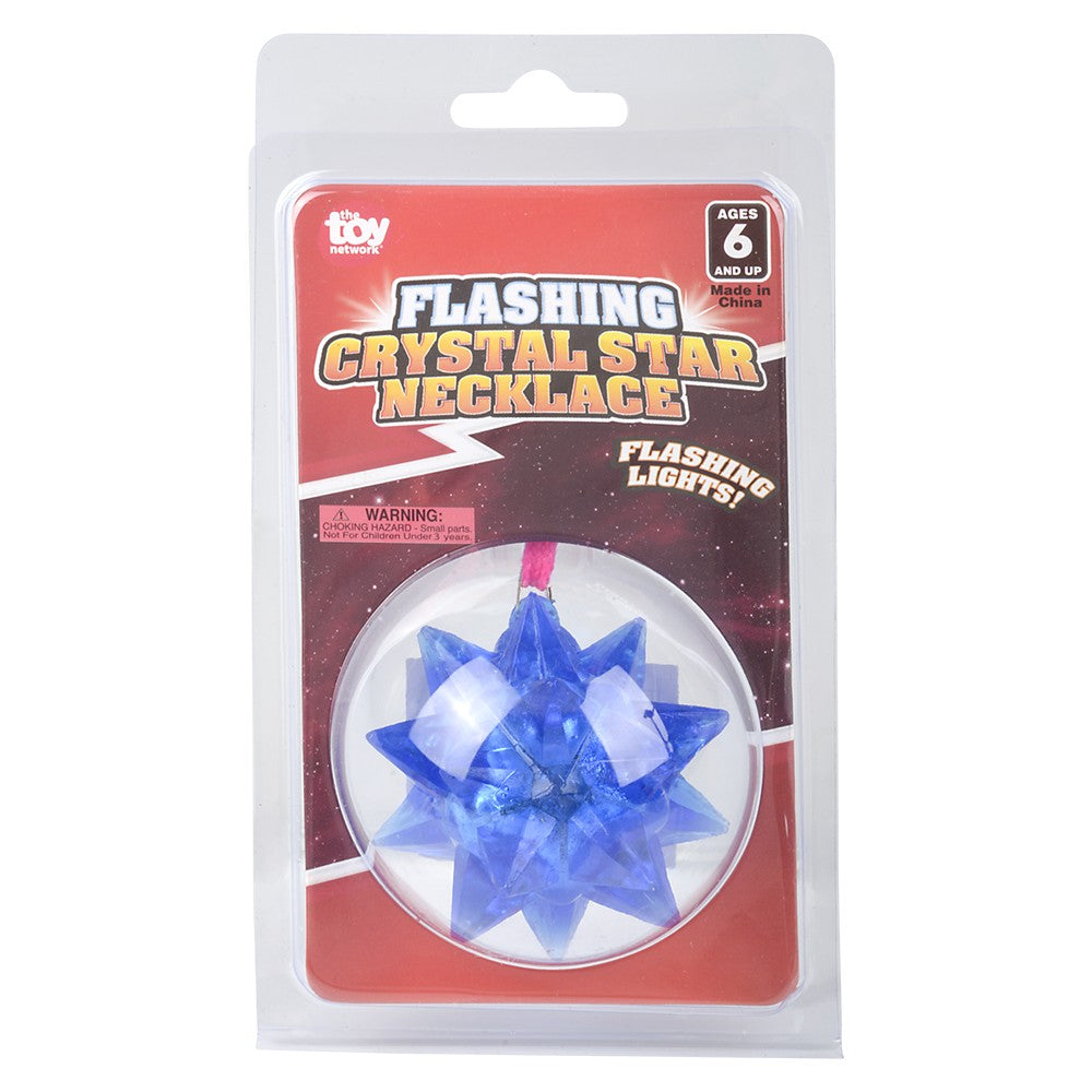 Flashing Crystal Star Ball Necklace (1 DZ)