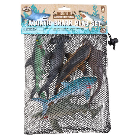 Shark Assortment Set (6 Pc Mesh Bag)