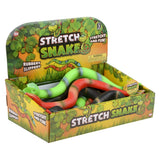 Stretchy Snake 15" Assorted (12 Pc Display)