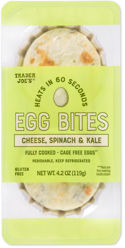 Mediterranean Inspired Cheese Spinach and Kale Egg Bites