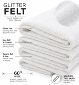 Glitter Felt Fabric 60 Inch Wide Sparkle Finish