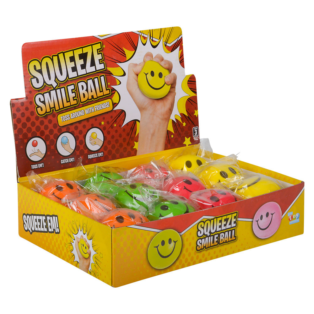 Smiley Face Stress Ball (1 DZ)