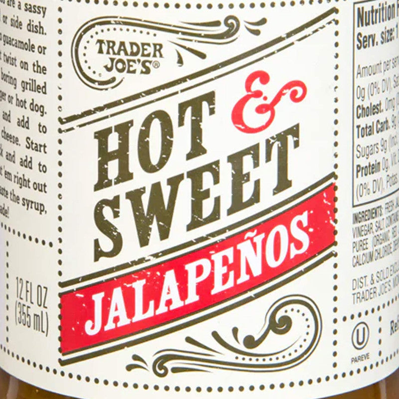 Trader Joe’s Hot & Sweet Jalapenos 12 Fl Oz