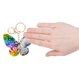 Flip Sequin Butterfly Keychain (12 PC Bag)