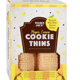 Meyer Lemon Cookie Thins 9 oz Crisp & Citrusy
