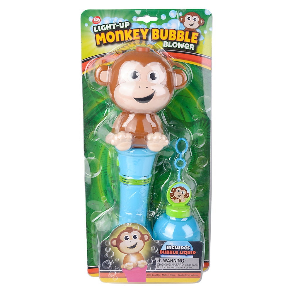 Monkey Light-Up Bubble Blower
