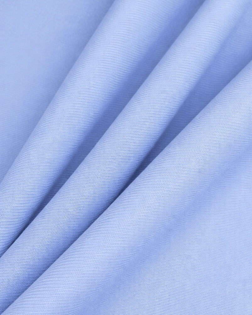 Blue Denim Look Stretch Twill